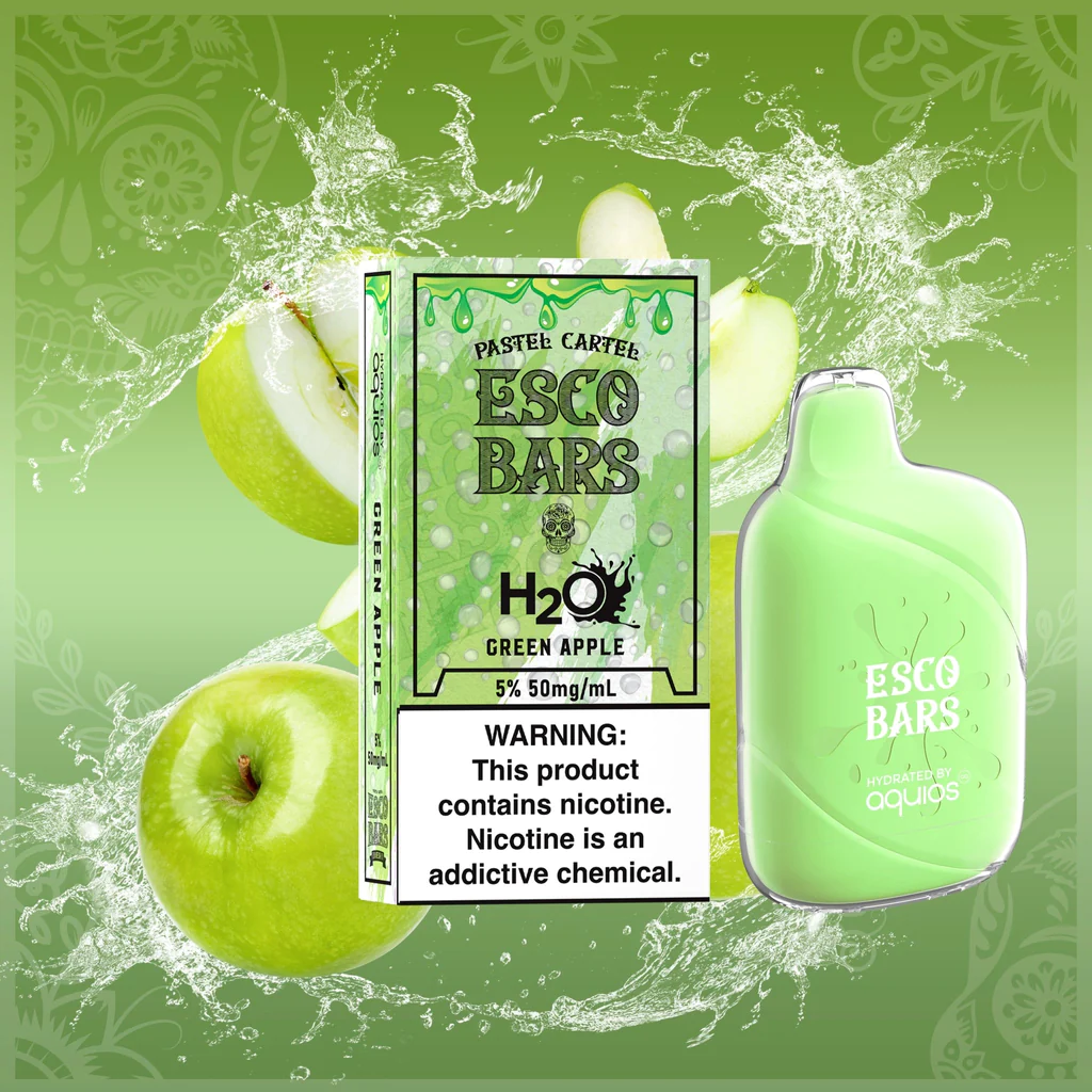 Esco Bars H20 Green Apple Disposable Vape Device